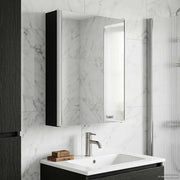 Mobiletto per specchio da bagno Rovere Nero 43 x 11,5 x 60,5 cm