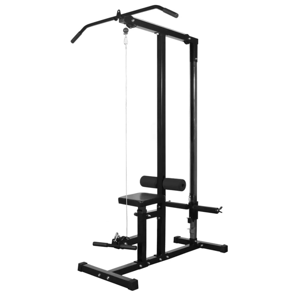 Torre per allenamento con pesi con set di manubri e pesi da 30,5 kg nera 02_0000041