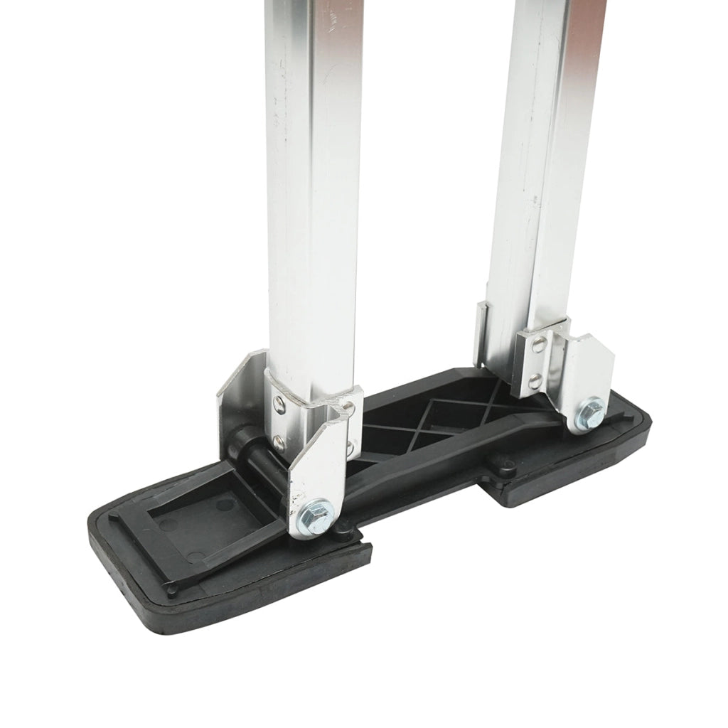 Stampelle professionali da pittore in alluminio, regolabili da 123 a 163 cm.