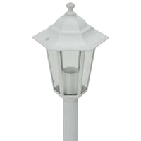 Lampioni da Giardino 6 pz E27 110 cm in Alluminio Bianco 44215