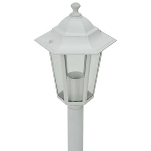 Lampioni da Giardino 6 pz E27 110 cm in Alluminio Bianco 44215