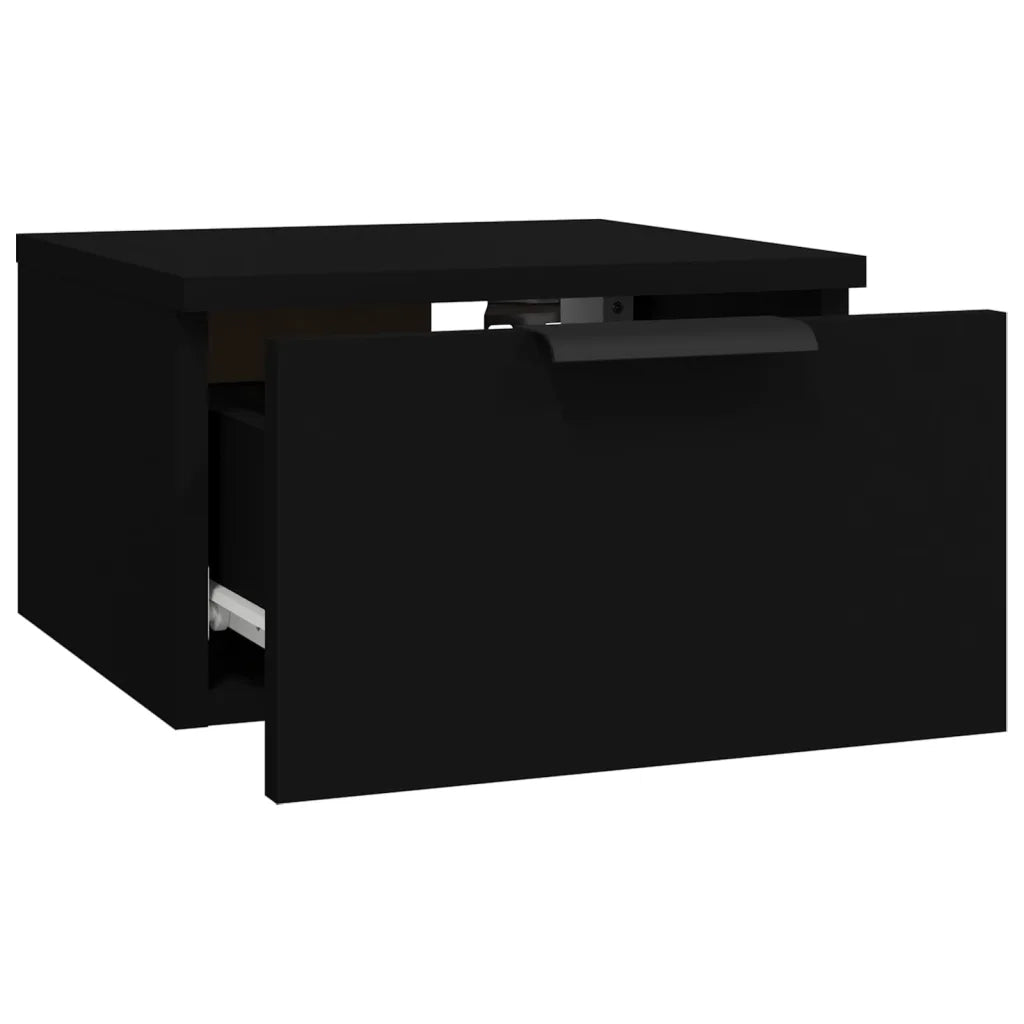 Comodini a Muro 2 pz Neri 34x30x20 cm 811379