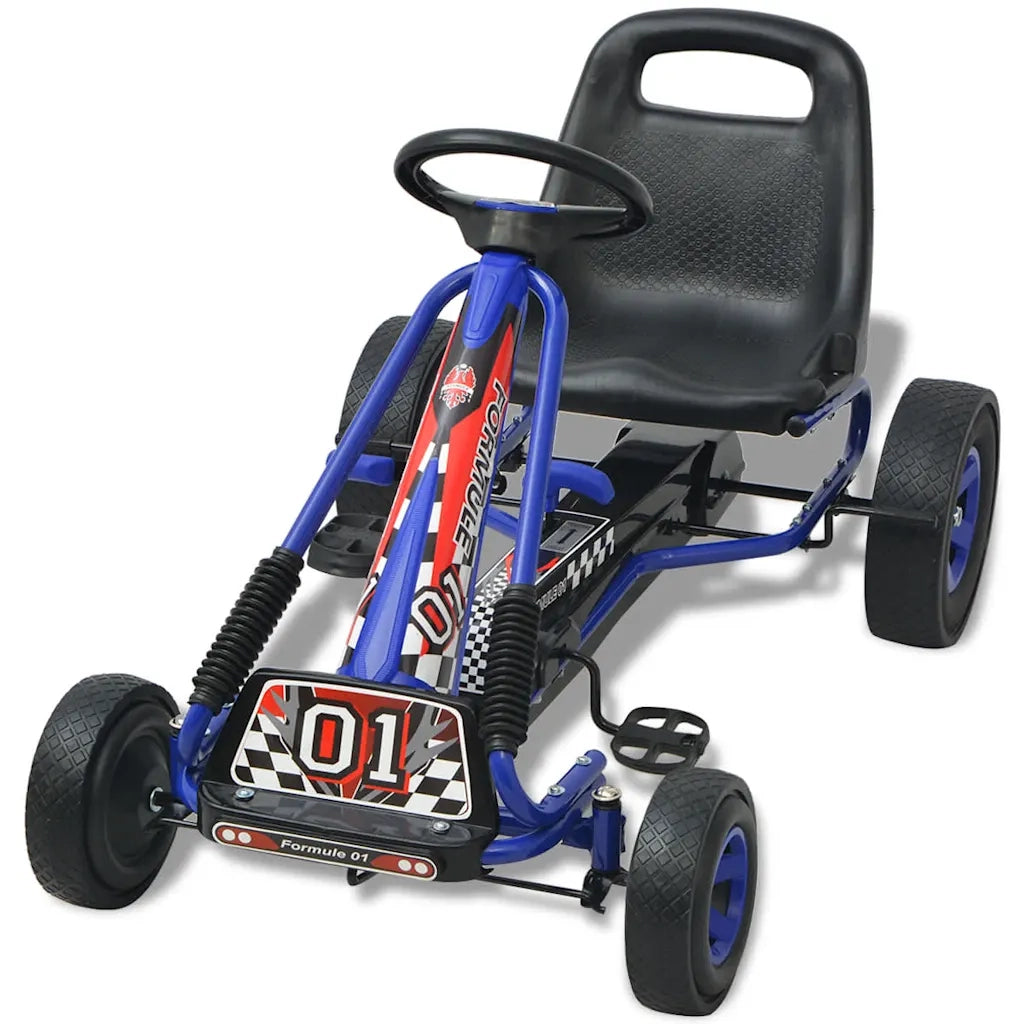 Go Kart a pedali con seduta regolabile Blu CFW1213122