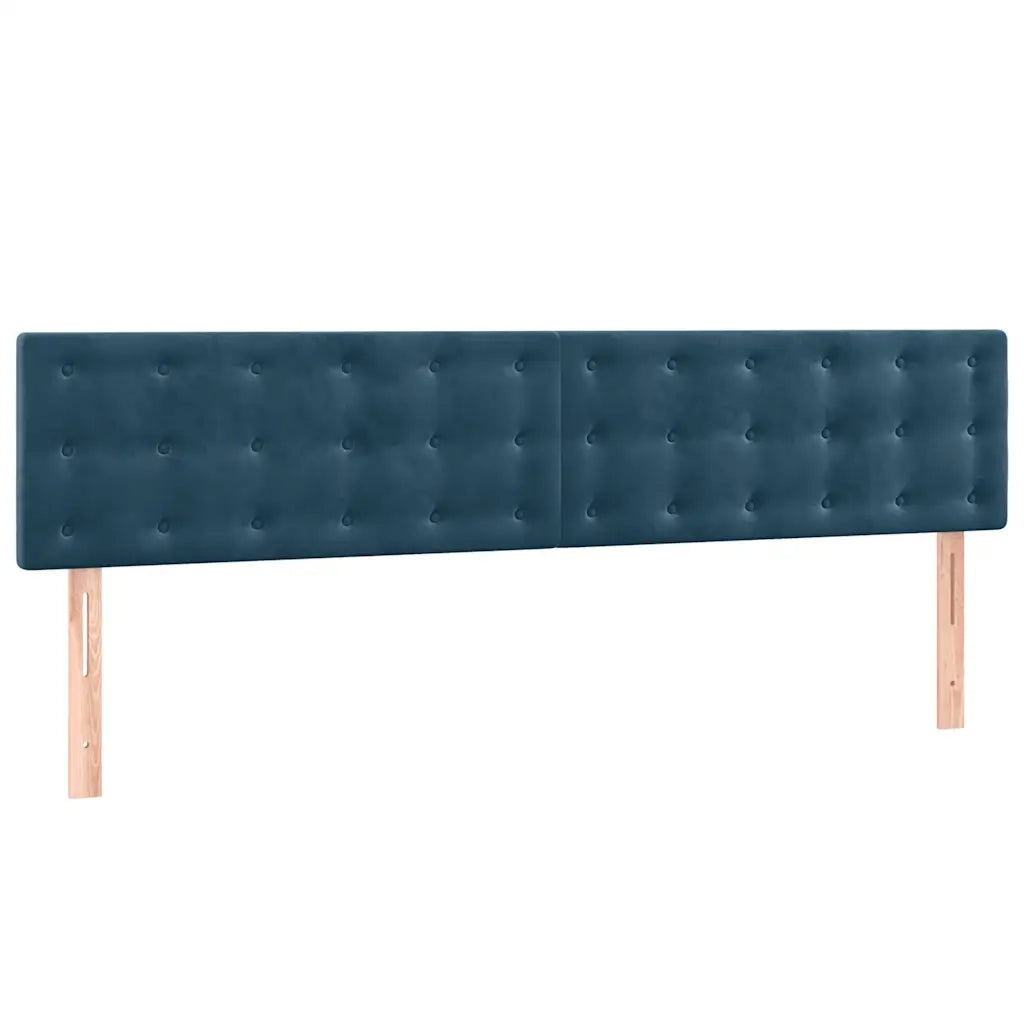 Giroletto a Molle con Materasso Blu Scuro 180x200 cm in Velluto cod mxl 74414