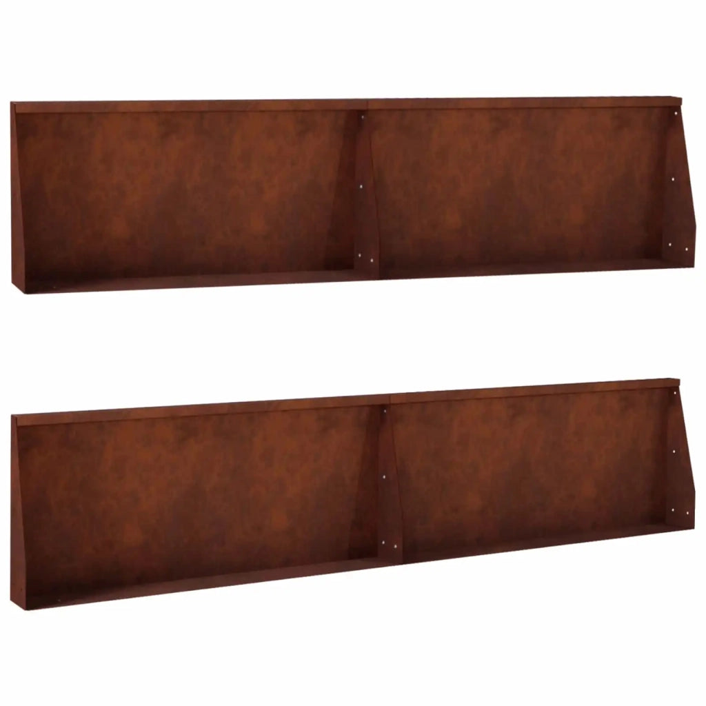 Muro di contenimento 4 pz 100 x 12 x 50 cm Acciaio Corten 3449050