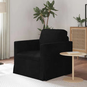 Divano Nero 78 x 78 x 80 cm Velluto 42024410