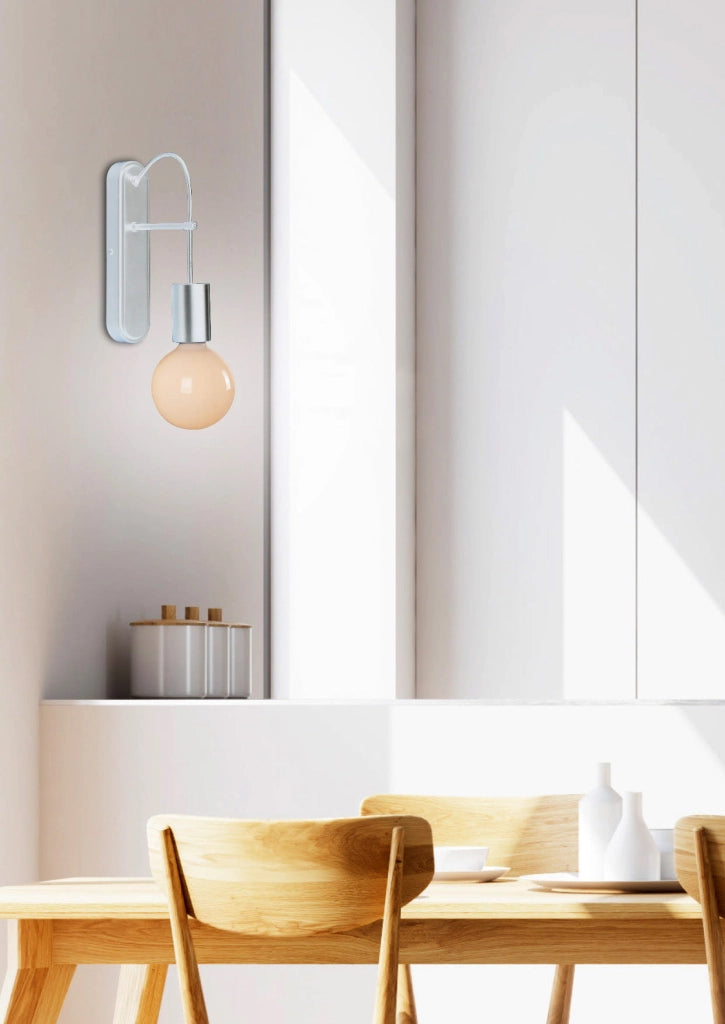 Applique Candellux ALTO bianca 1xE27 metallo 28cm IP20