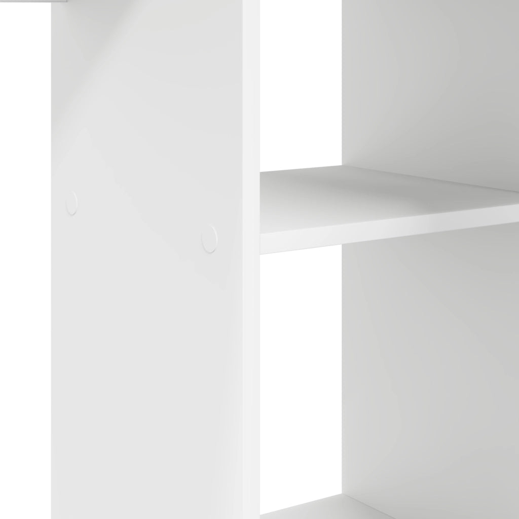 Scrivania Computer Bianco Bianco Legno ingegnerizzato Media