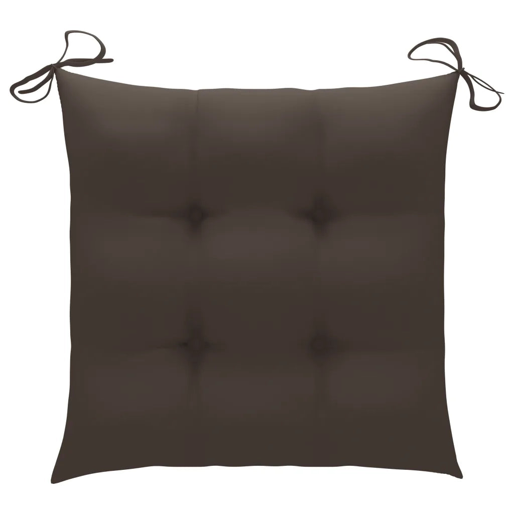 Sedie da Giardino con Cuscini 4 pz in Massello di Acacia cod mxl 13595
