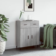 Credenza Grigio Sonoma 69,5x34x90 cm in Legno Multistrato 828002