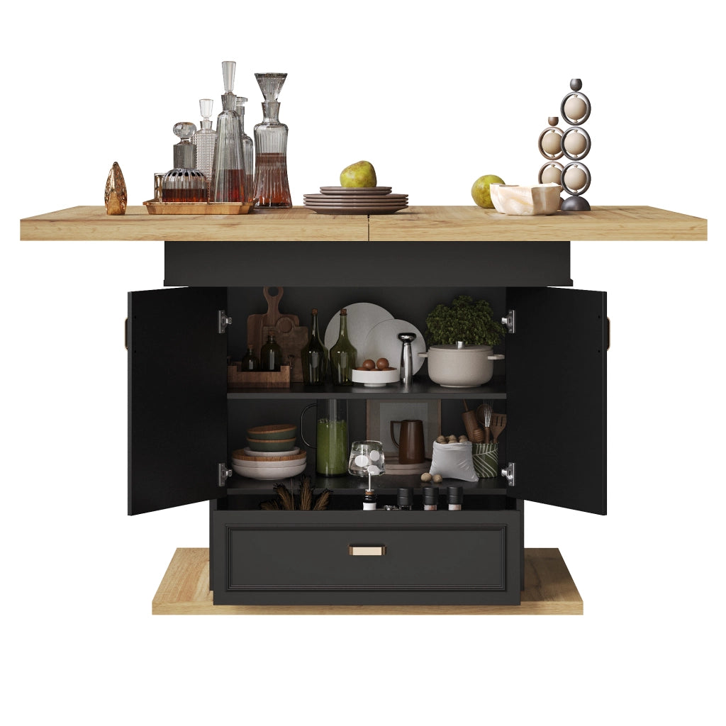 Tavolo da Pranzo Allungabile ¨C Xylo ¨C Legno, 110-140x80x75 cm, 6 Persone
