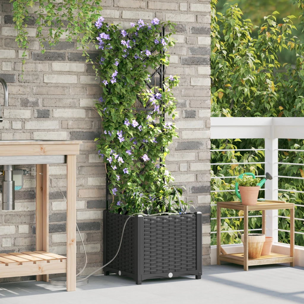 Vasi da Giardino con Sistema di Irrigazione Black