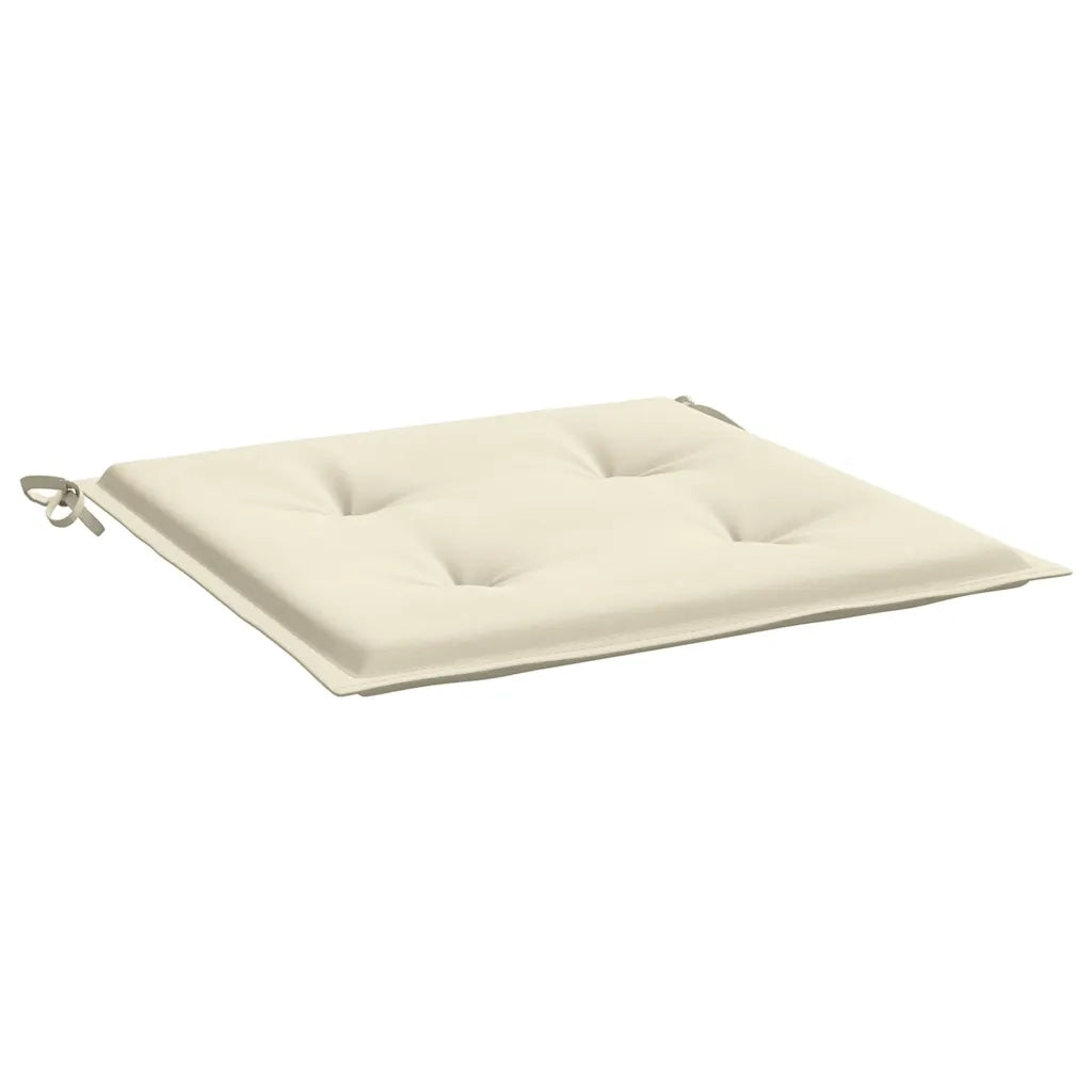 Cuscini per Sedia 4 pz Crema 40x40x4 cm in Tessuto Oxford