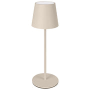 New Majestic, Lampada da Tavolo LED Agata, Ricaricabile, Dimmerabile, Touch, Beige