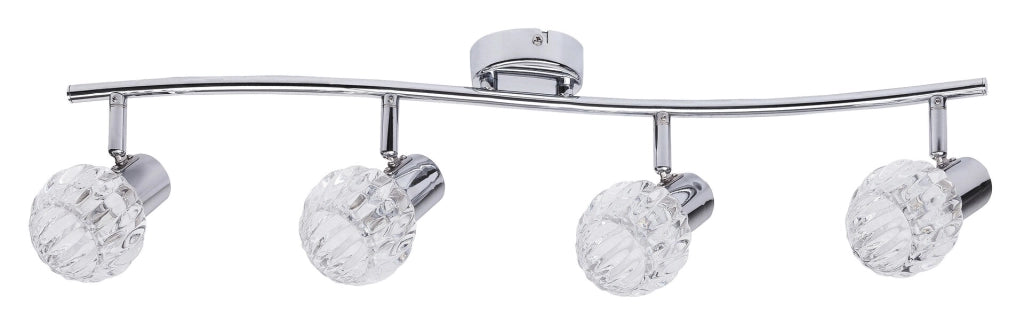 Barra luce Lauren cromo/vetro E14 4x40W Rabalux 6094