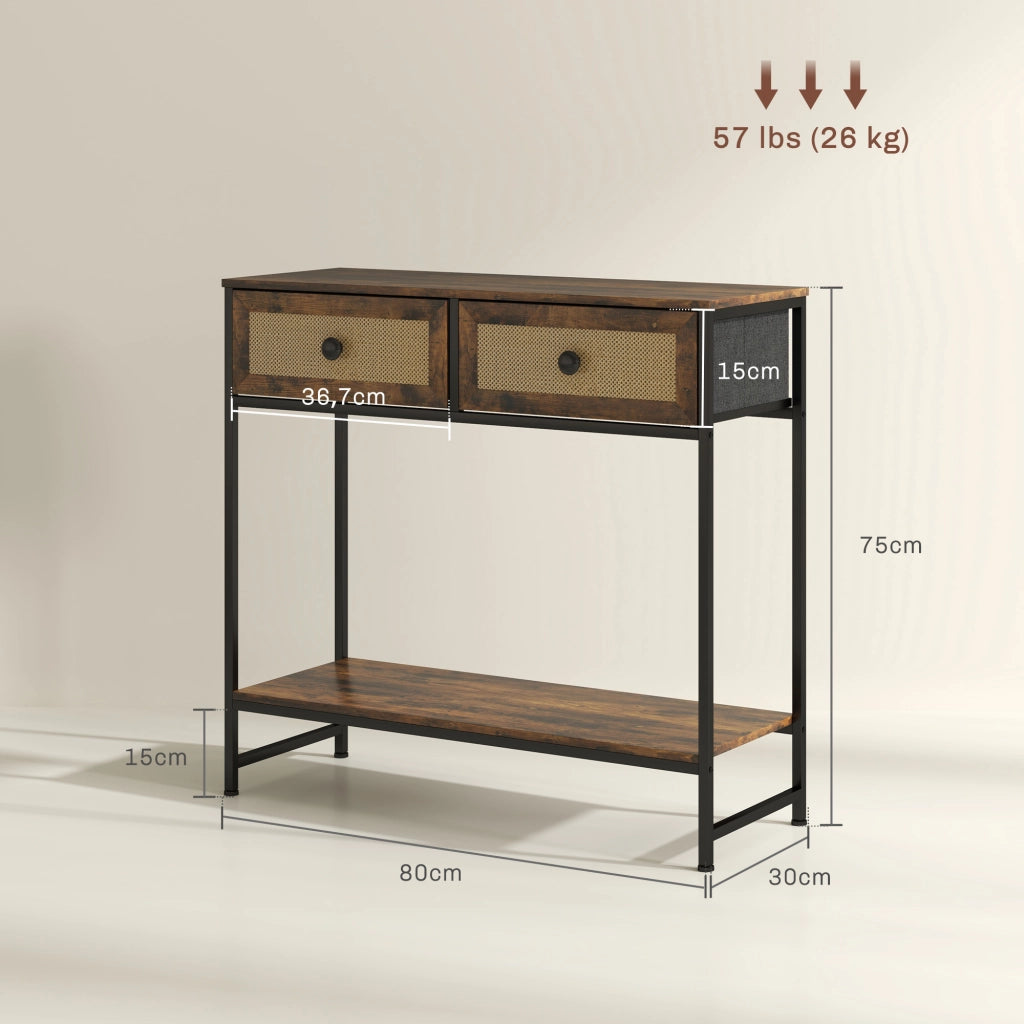 Consola ¨C Minimal ¨C 80x30x75 cm Marrone Ratano