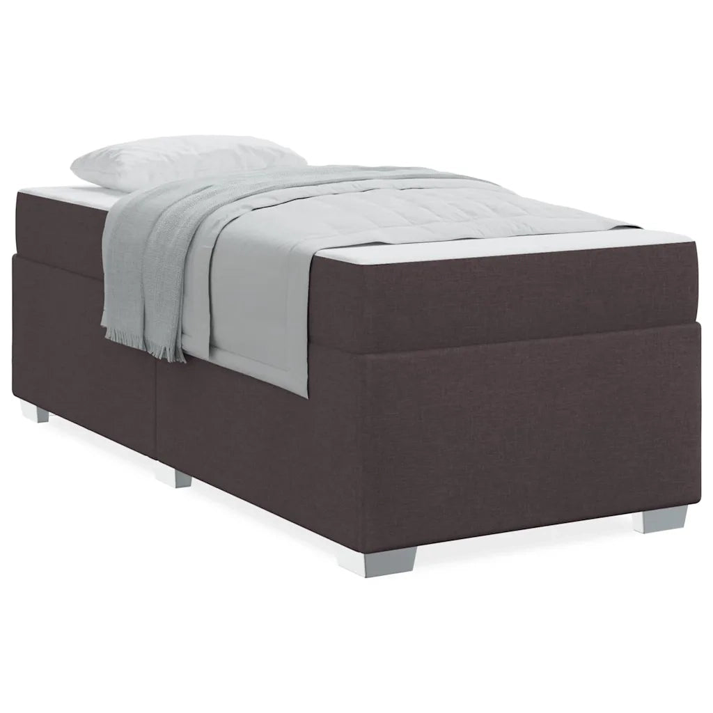 vidaXL Struttura del letto Marrone scuro 80 x 200 cm Tessuto