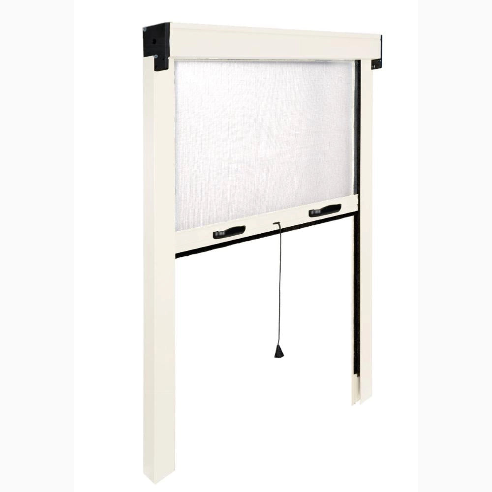 Zanzariera a Rullo Verticale in Fibra di Vetro Riducibile 120x250H cm Telaio Alluminio BIANCO