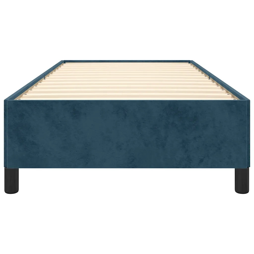 Giroletto senza Materasso Blu Scuro 100x200 cm in Velluto 347310