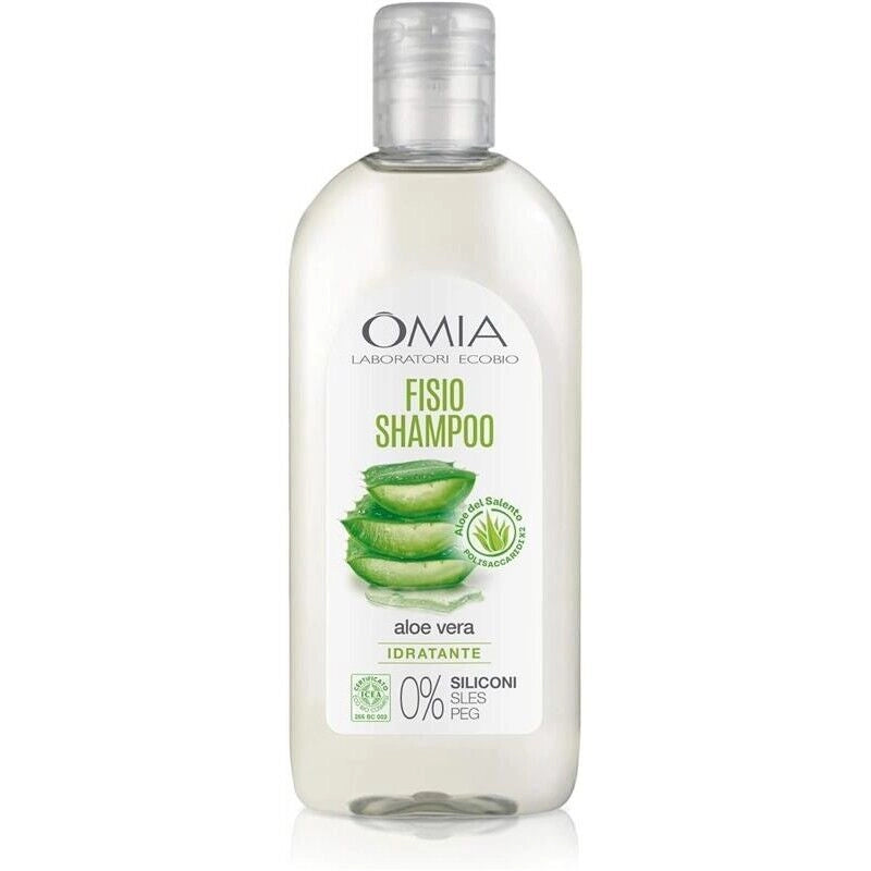 OMIA FISIO SHAMPOO ECO BIO CON ALOE VERA DEL SALENTO USO FREQUENTE PER CAPELLI SECCHI 250 ML