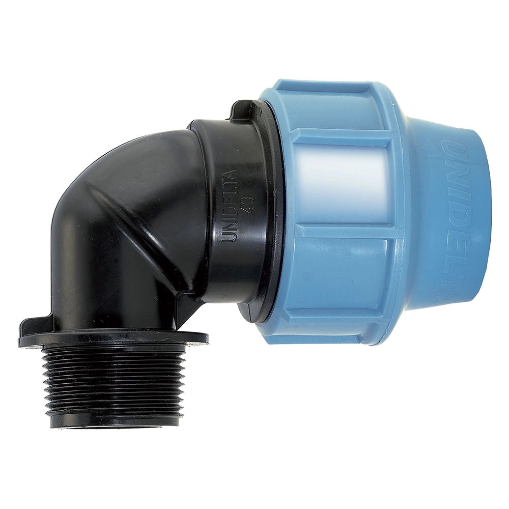 GOMITO A 90  ° CON DERIVAZIONE MASCHIO  EE ? 40 x 1-1/4- 5 pezzi  - UNIDELTA
