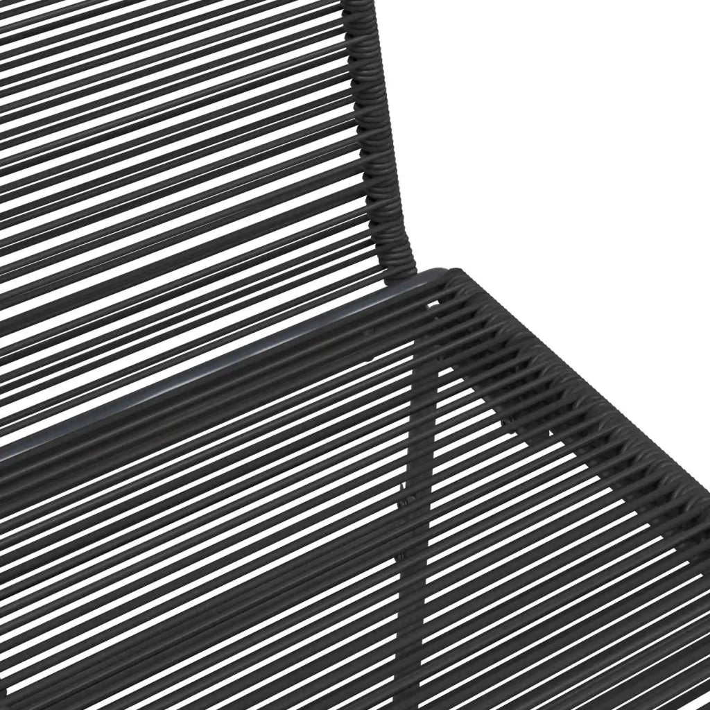Sedie da giardino 2 pcs Nero 48 x 55 x 89,5 cm Rattan 42025096