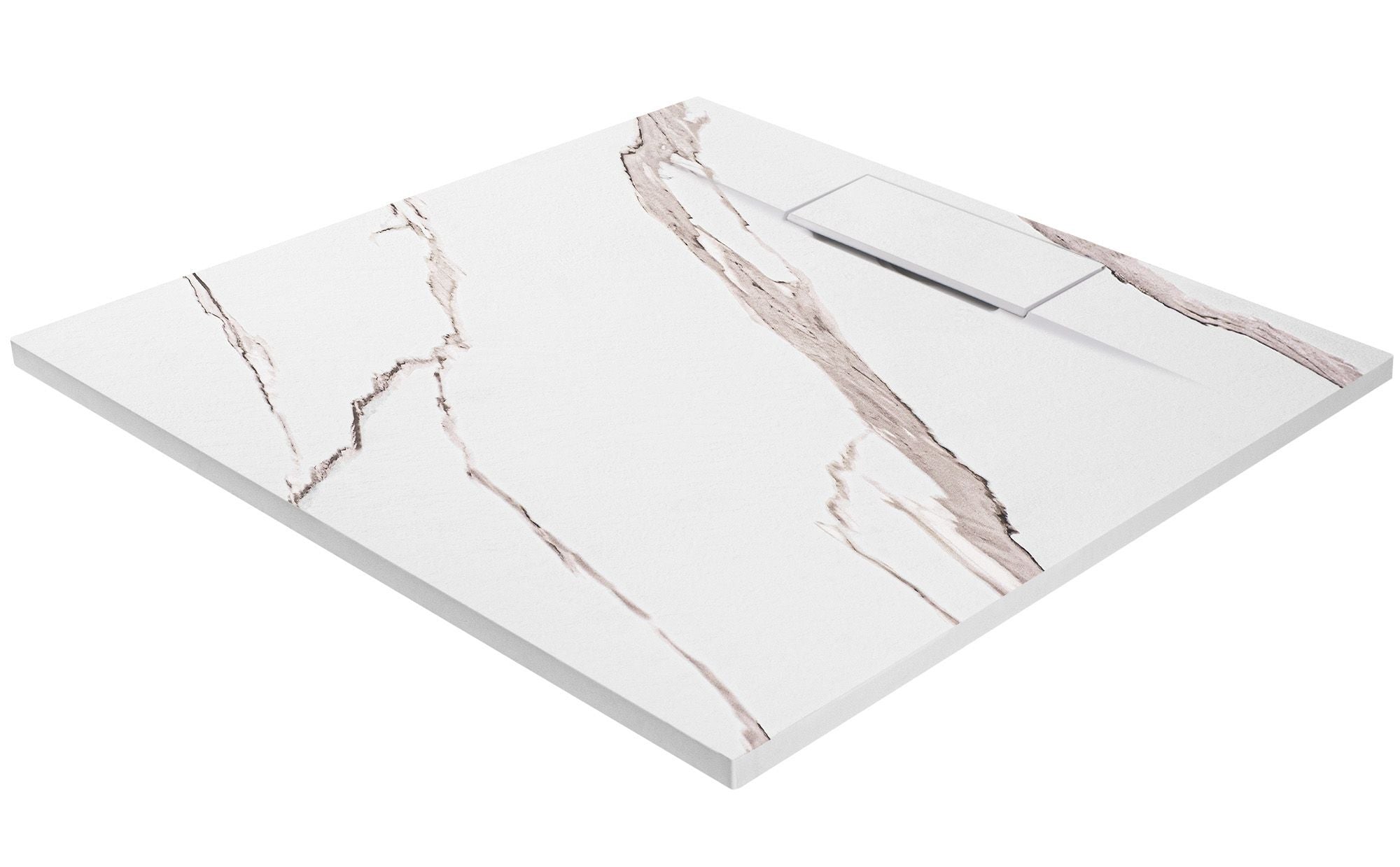 Piatto Doccia Bazalt Carrara White 90x90