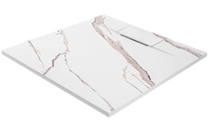 Piatto Doccia Bazalt Carrara White 90x90