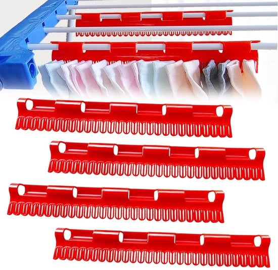 Asciugamano per calze, 4-segmento stenditore per calze, asciugamano impermeabile, attaccapanni in plastica per calze, mutande, piccoli capi di abbigliamento