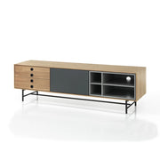 Madia porta TV effetto legno finitura rovere cm. L.170 P.40 H.51