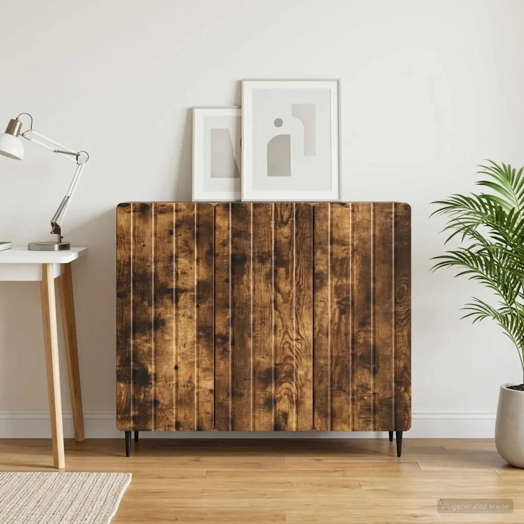 Credenza Rovere Fumo 89 x 34,5 x 82 cm Legno ingegnerizzato 894420