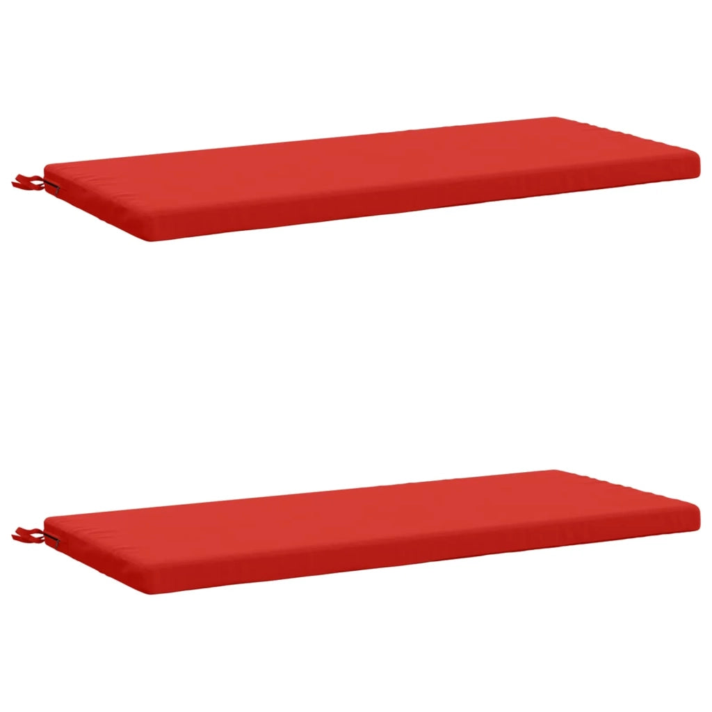 Cuscini per Panchina a 2 Pezzi SOEST 2 pz 100% Poliestere Rosso 949363
