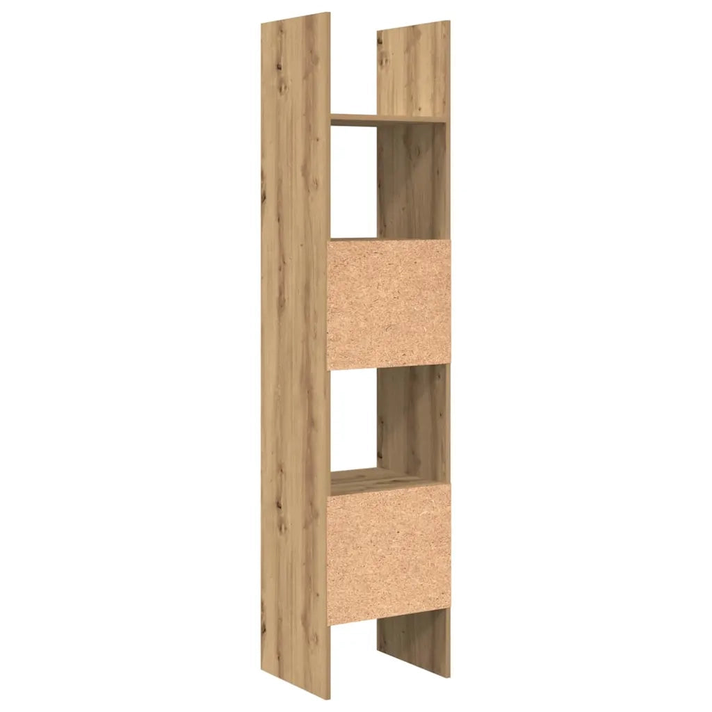 vidaXL Armadio per Libri rovere artigianale 40 x 35 x 180 cm