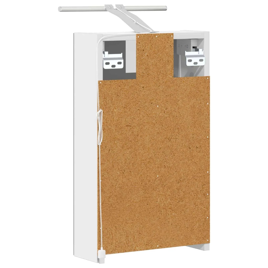 Mobiletto per specchio da bagno Bianco 30 x 10,5 x 50 cm