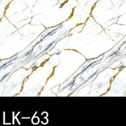 Trade Shop - Pannello Adesivo Effetto Marmo Bianco Venato Oro Blu 120x300cm Pareti Paraschizzi Stanza -