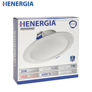 DOWNLIGHT 20W 1600LM 4000K IP20, IC DRIVER ESTERNO, PF 0.5, DIMENSIONI 175*54mm,