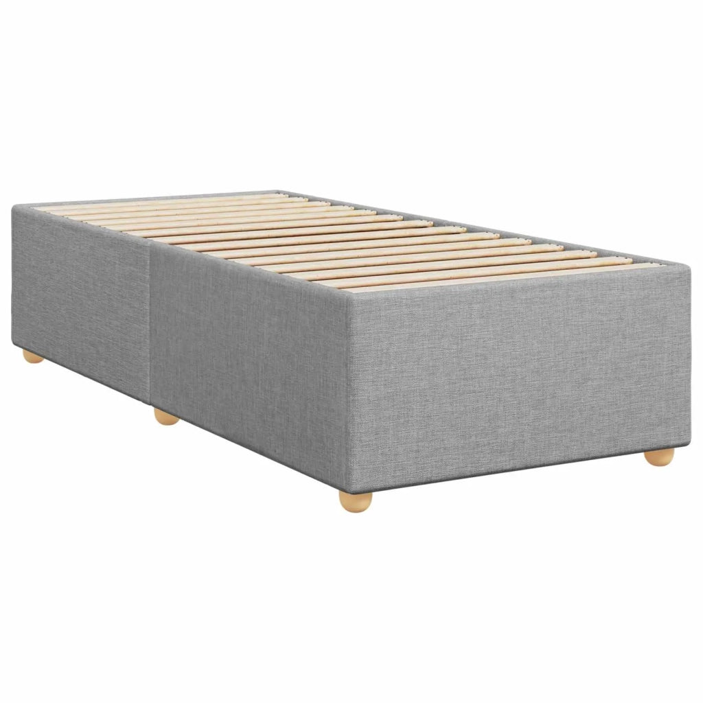 Letto box spring con materasso Grigio Chiaro 100 x 200 cm 3452352