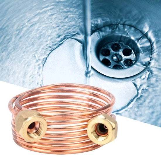 Flessa di rame flessibile - Adatta per frigorifero - 1500mm - G1/4" - Per R22/R410/R32 - Duraturo e affidabile