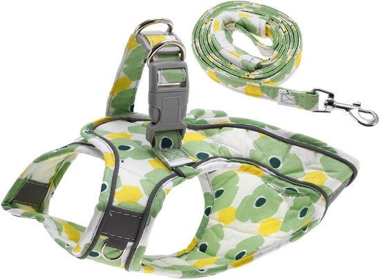 Cintura per Cucciolo - Set con Cinturino - Strisce Riflettenti - Poliestere Respirante - Sistema di Chiusura Sicuro - Duraturo e Comodo