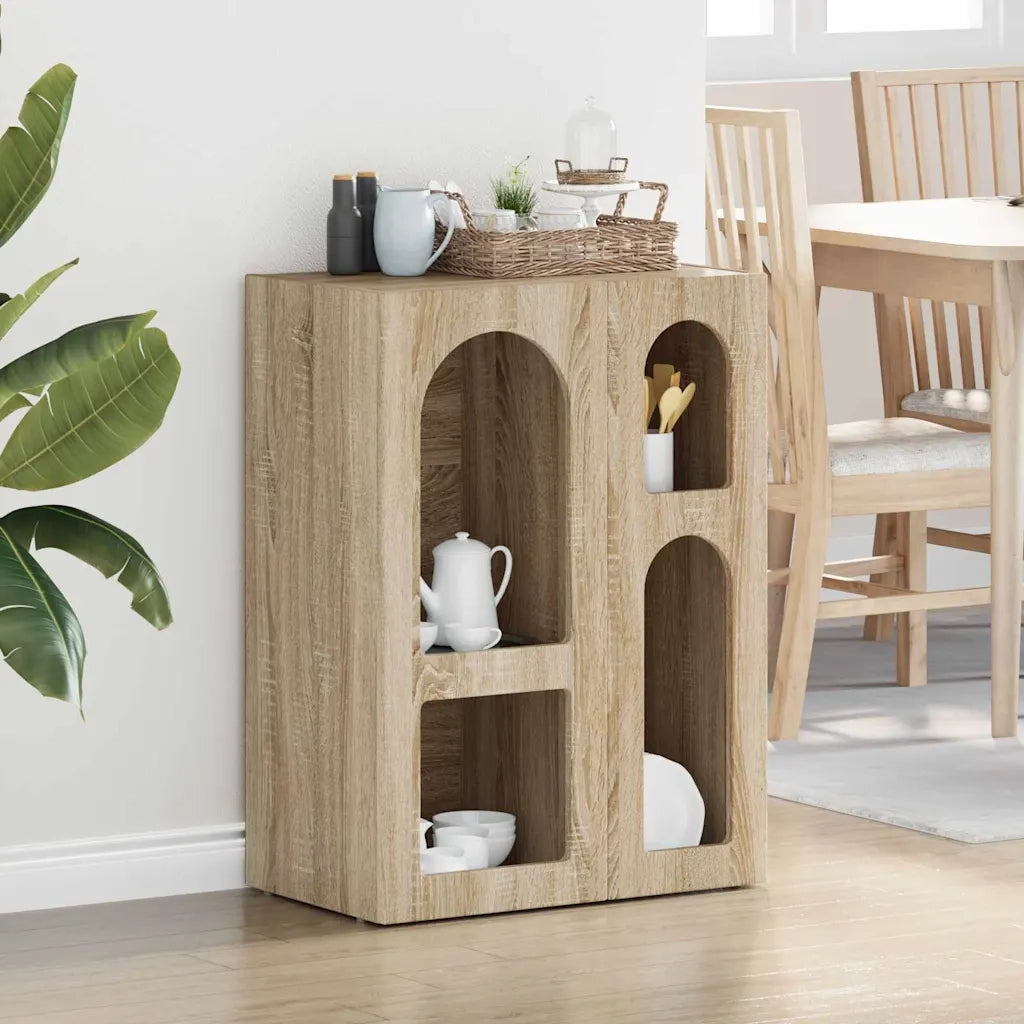 Credenza-Buffet-Armadio da cucina Rovere Sonoma 59 x 35 x 80.5 cm Legno multistrato