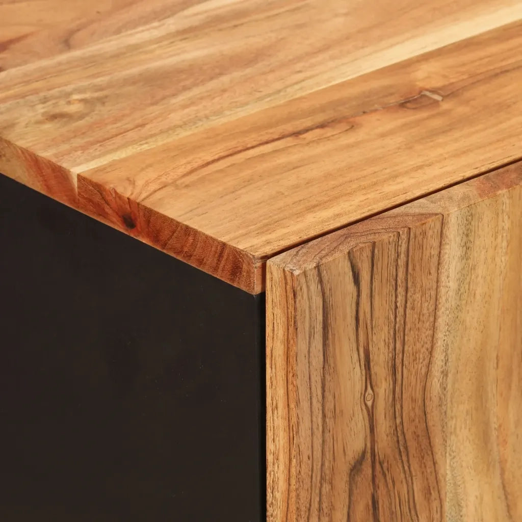Credenza con 4 Ante-Buffet-Armadio da cucina 60x33x75 cm in Legno Massello di Acacia