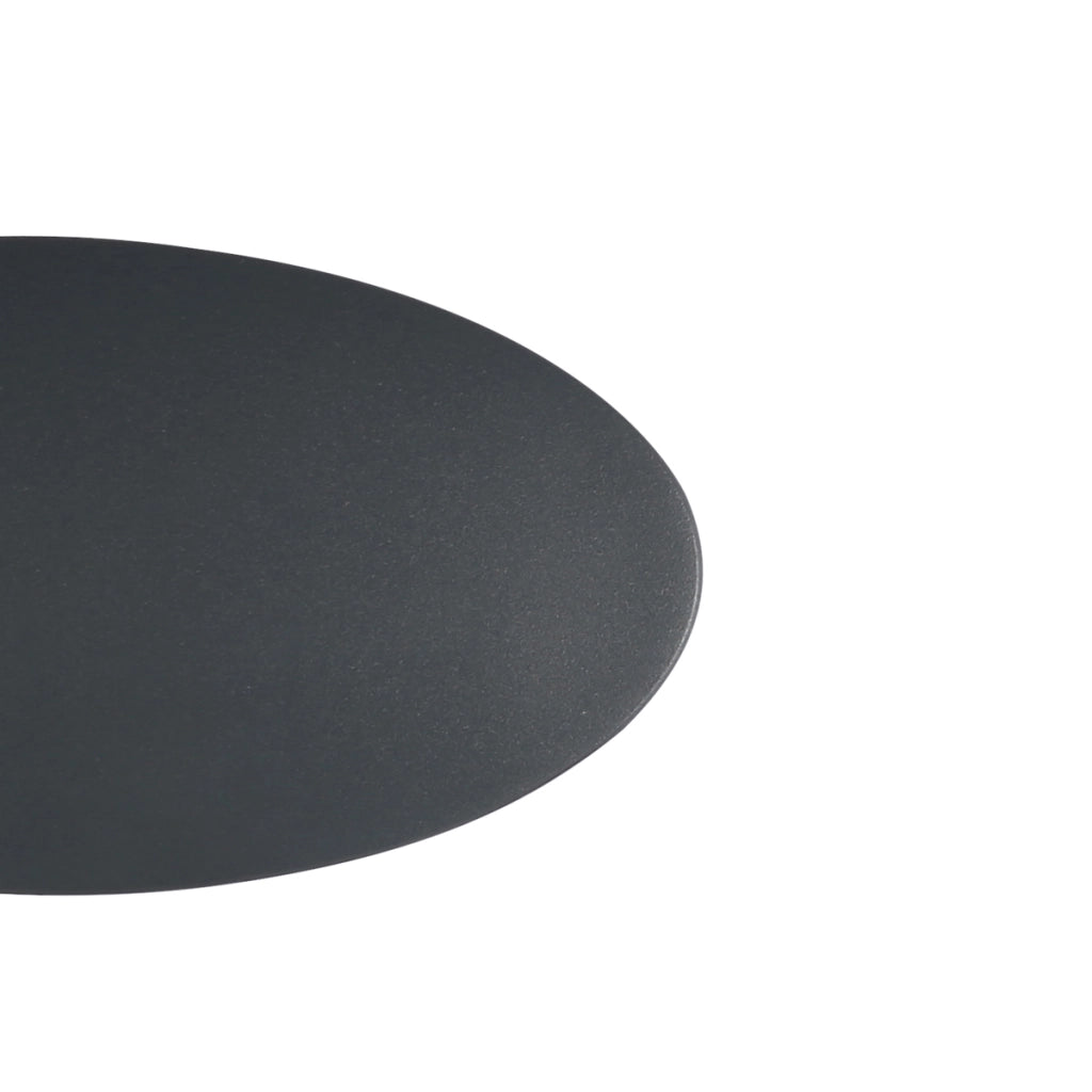 Applique esterno ellisse LED 6W 3000K su/giù IP54 nero