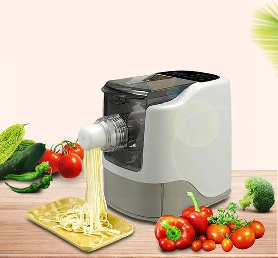 Fabbricatore di noodle automatico - Pastamaker - Pastamachine elettrica - Pastamachine automatica - 480g di capacità di farina - 65-75r/min di velocità - Incluso 13 stampi