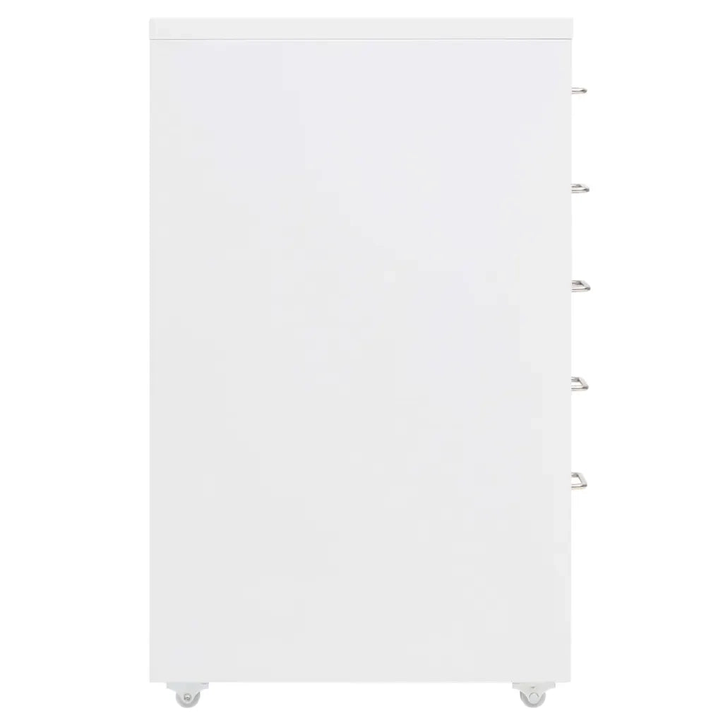 Schedario Mobile Bianco 28x41x69 cm in Metallo CFW8796771