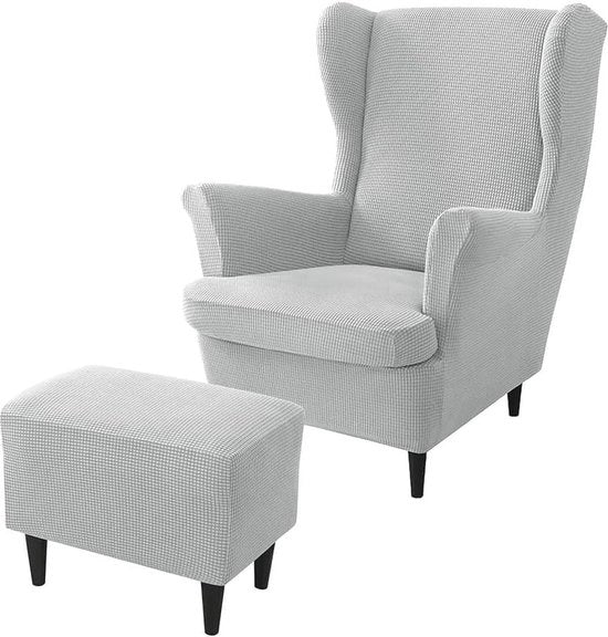 Set di Porte a Schermo Reclinabili 2 in 1 per Salotto e Camera da Letto - Grigio Chiaro - 2 pezzi con Sedile di Deposito