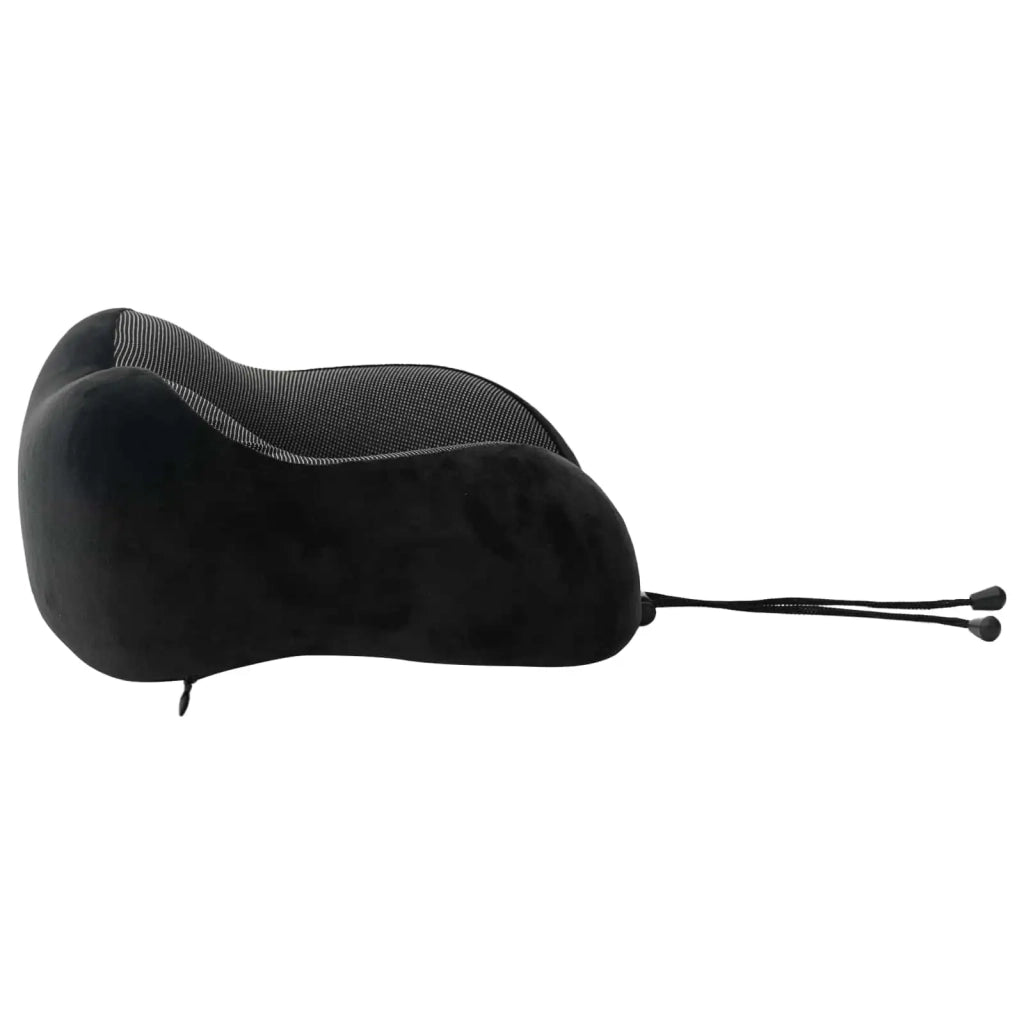 Cuscino da Viaggio per il Collo Regolabile Nero 27 x 26 x 14 cm CFW5022223