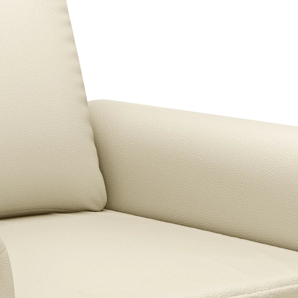 Divano a 2 Posti-Sofa 2 Posti Crema 140 cm in Similpelle 934300