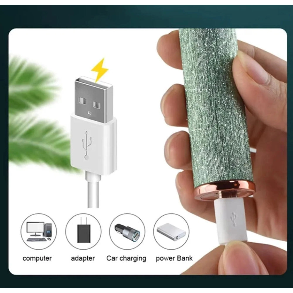 Trade Shop - Epilatore Elettrico 2in1 Ricaricabile Usb Per Rimozione Peli Sopracciglia Viso Da Donna -