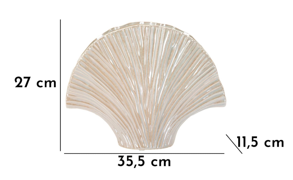 Vaso Perly 35,5x11,5x27 cm in Ceramica Perla