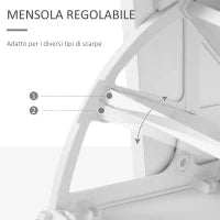 Set Mobili Ingresso Moderno con Scarpiera e Specchio, Appendiabiti da Ingresso con 6 Ganci, 2 Ripiani Regolabili e Cassetti in Legno per Corridoio, 90x24x177 cm, Bianco